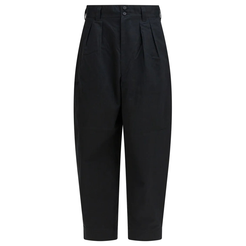 Comme des Garcons Pantalon de costume Voluminous Black Balloon Pants With Tapered Hem Black
