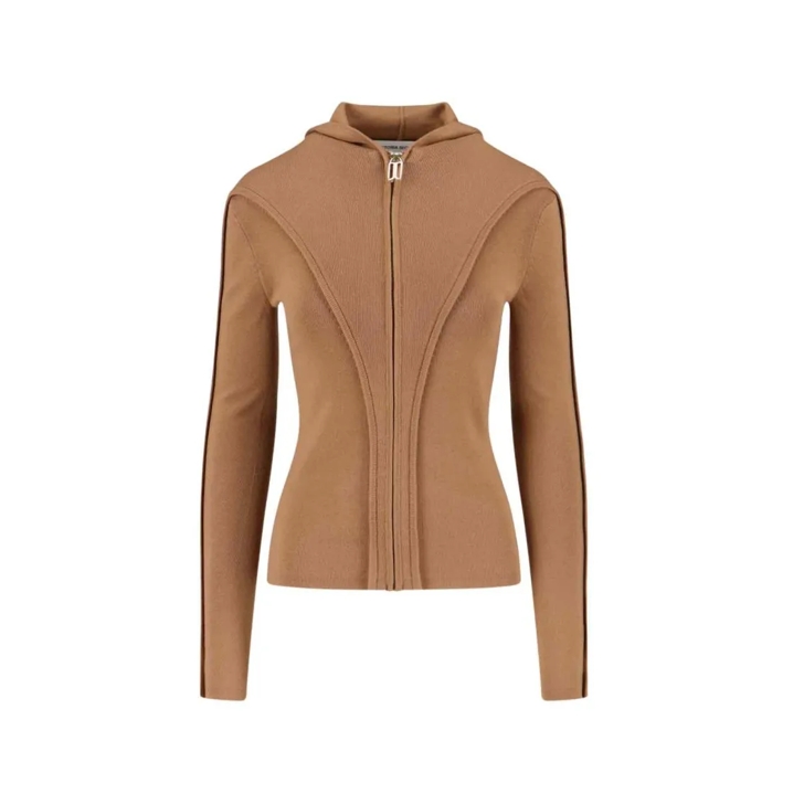 ジャケット Victoria Beckham Brown zip-up cardigan Victoria Beckham Brown zip-up cardigan – Lord & Taylor