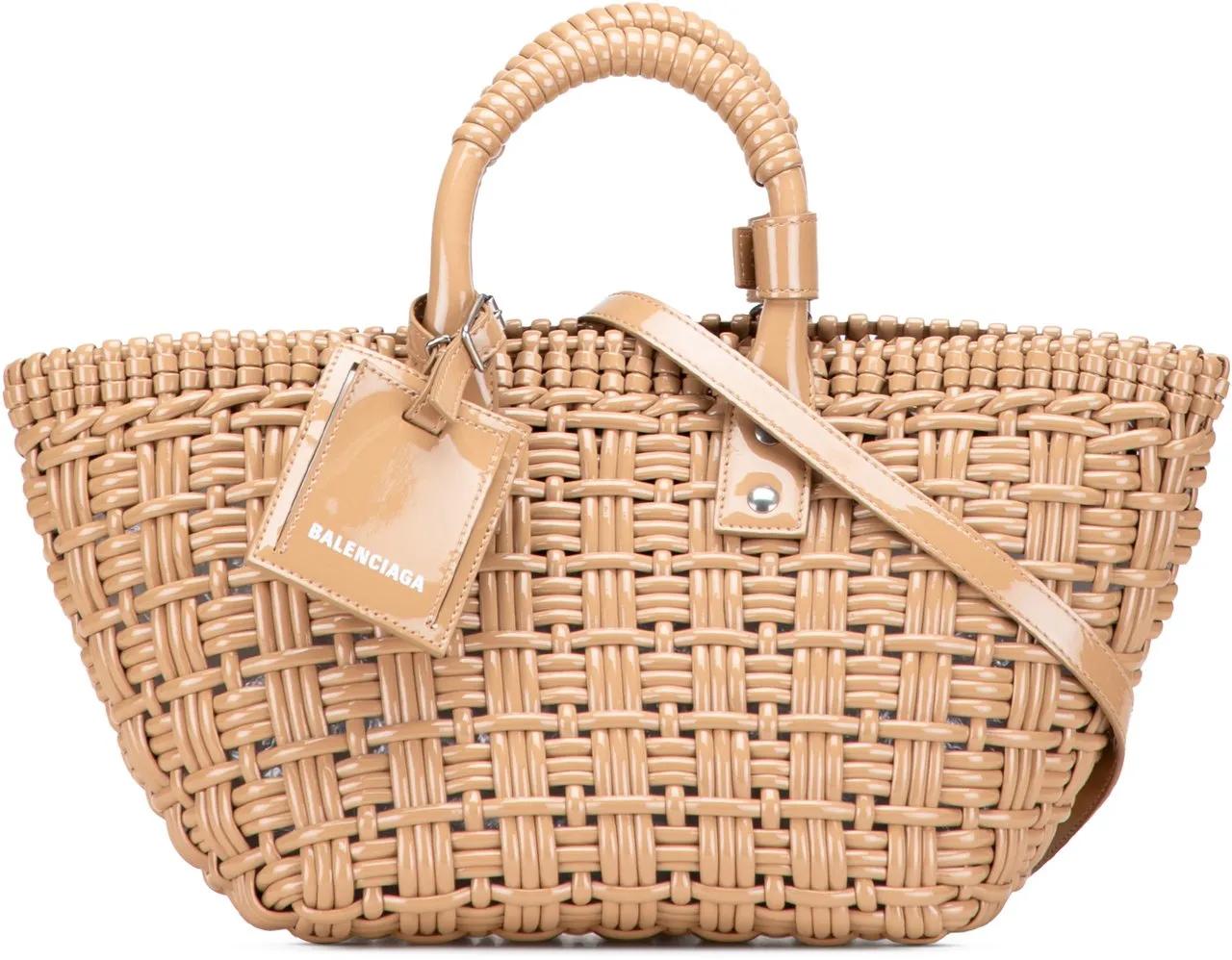 Balenciaga Hobo Bags - Faux Leather Bistro Panier XS - Gr. unisize - in Braun - für Damen