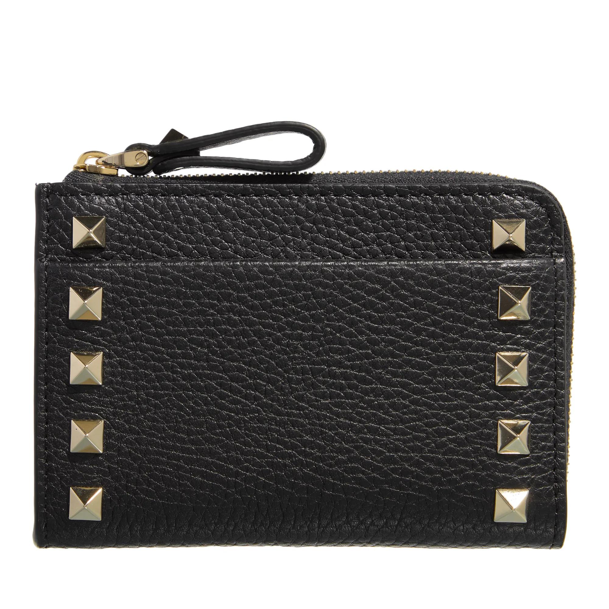 Valentino Garavani Portemonnaie - Card Case Rockstud - Gr. unisize - in Schwarz - für Damen