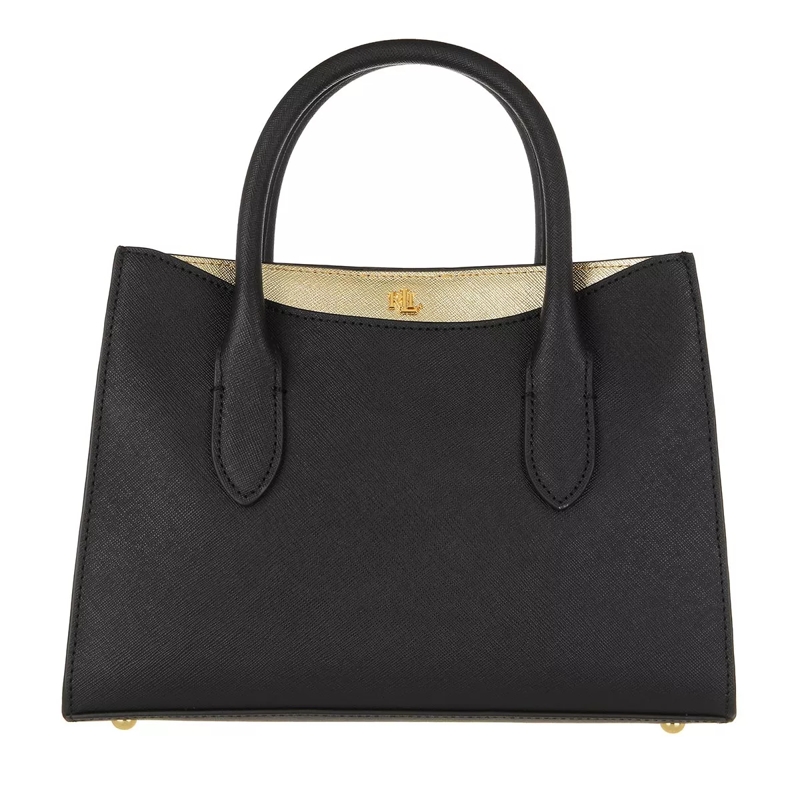 Lauren Ralph Lauren Satchel Emery 25 Satchel Small Black/Antique Gold