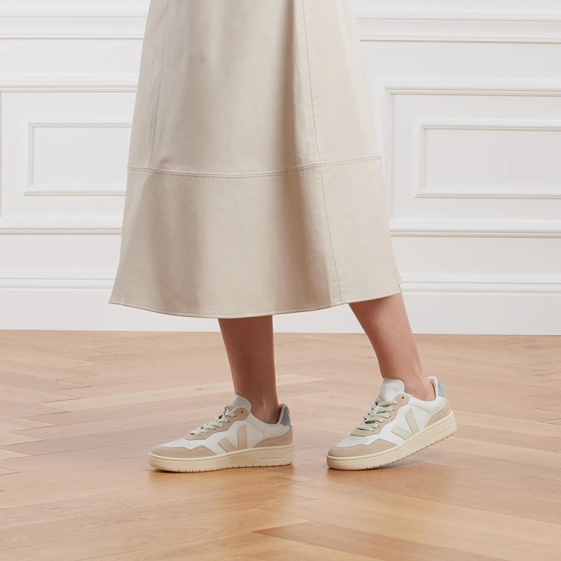 Veja Low-Top-Sneaker V-90 Extra White Pierre Steel(Image 2)