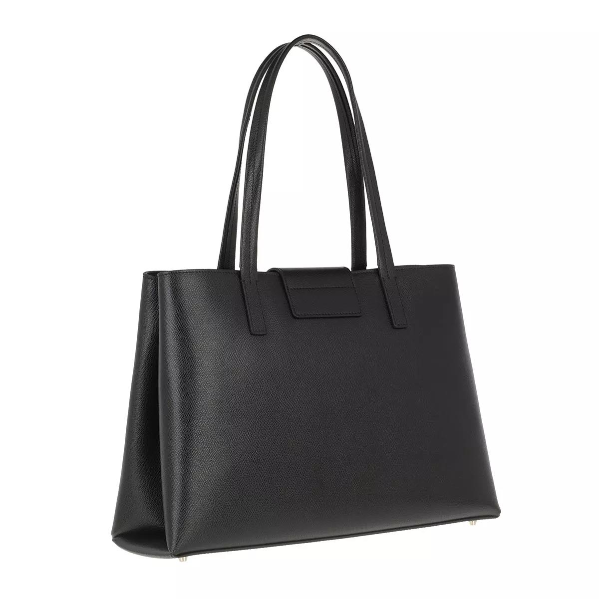 Furla black sales tote bag