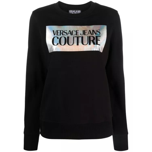 Versace Jeans Couture Black Cotton Sweatshirt Black Sweatshirts
