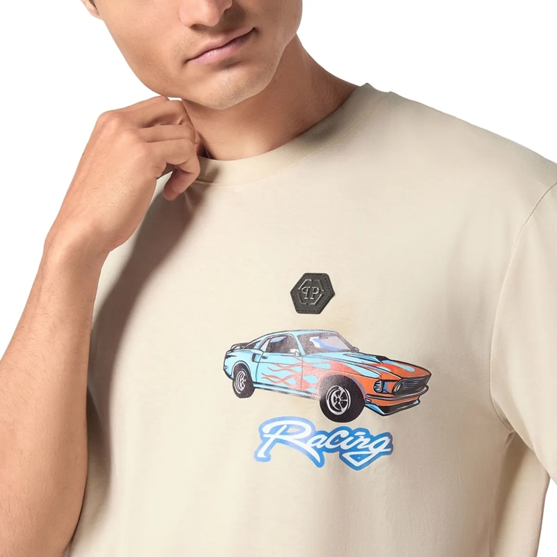 Philipp Plein T-Shirt T-Shirt Racing beige(Image 15)