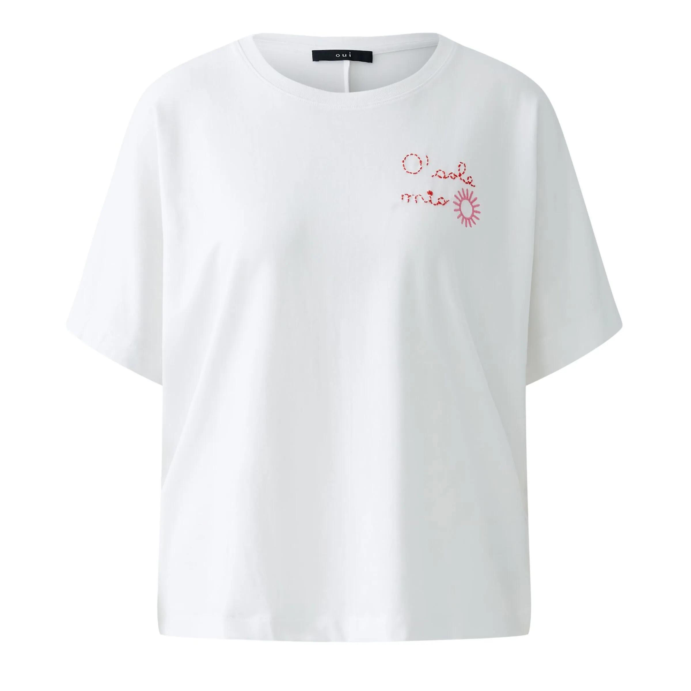 Thumbnail - Oui - T-Shirt - Größe 34 DAMEN - white