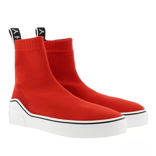 Givenchy George V Stretch Knit Sneakers Poppy Red Low-Top Sneaker