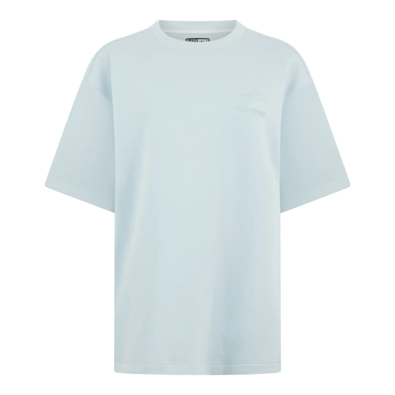 Plein Sport T-Shirt Pique Round Neck T-Shirt Icon hell-blau