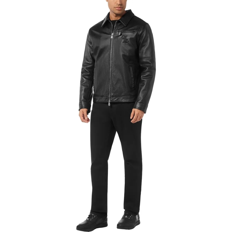 BILLIONAIRE Daunenjacke Lederjacke schwarz(Image 3)