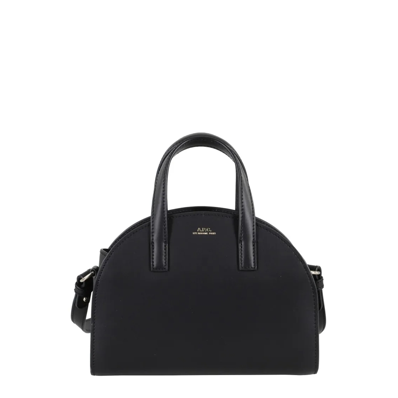 A.P.C. Fourre-tout Small Rounded Tote Bag Black