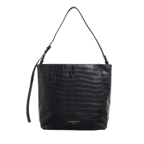 Liebeskind Berlin Chudy New Croco Black Crossbodytas