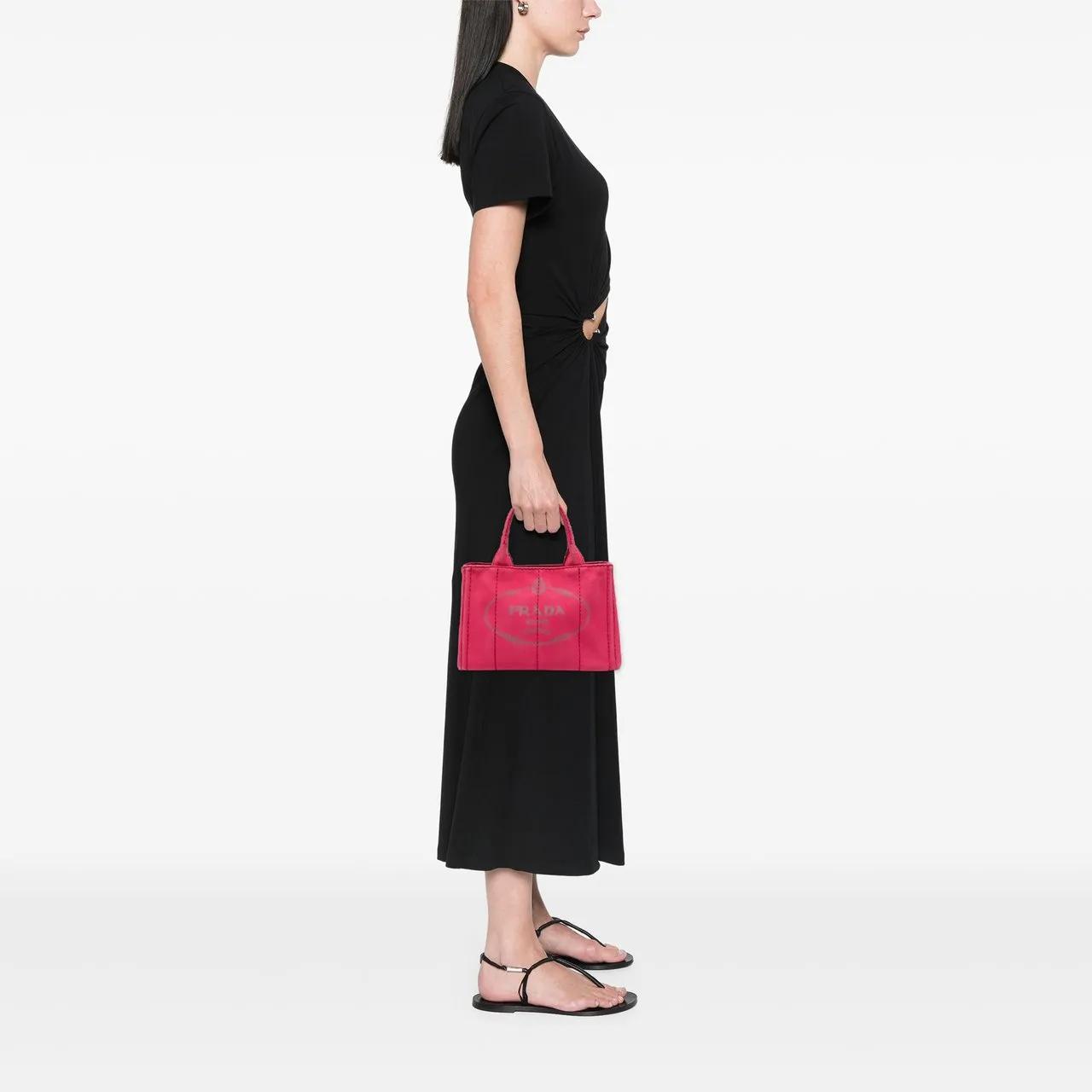 Thumbnail - Prada Hobo Bags - Small Canvas Canapa Logo Satchel - Gr. unisize - in Gold - für Damen