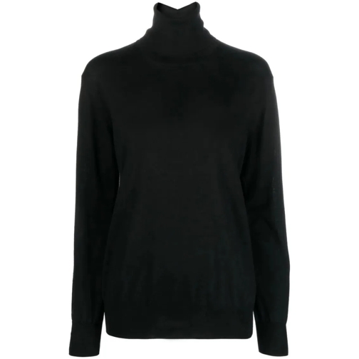 Jil Sander Black Roll-Neck Sweater Black Rollkragenpullover