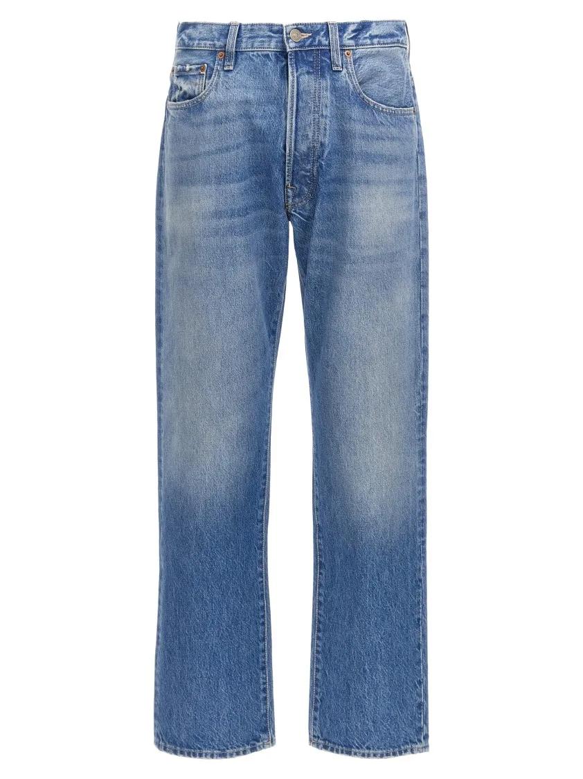 Thumbnail - Valentino Garavani - Five-Pocket Cotton Denim Jeans - Größe 33 - blau