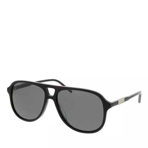 Gucci GG1156S-001 57 Acetate Black-Grey Sunglasses