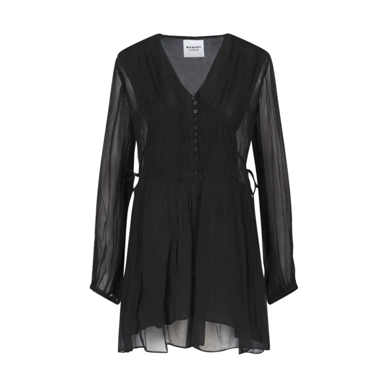 Etoile Isabel Marant Mini-robe Refined Black Dress With Sophisticated Silhouette Black
