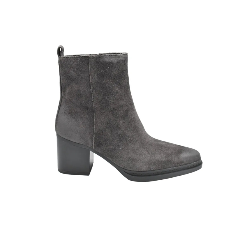 MICHAEL Michael Kors Laarzen Brown Suede Ankle Boots With Block Heel Grey