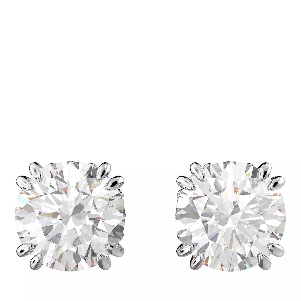 Thumbnail - Swarovski Ohrringe - Constella Round cut Rhodium plated - Gr. unisize - in Silber - für Damen