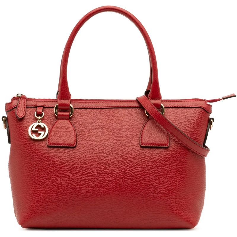 Gucci Sac à bandoulière Dollar Calfskin GG Charm Satchel rot
