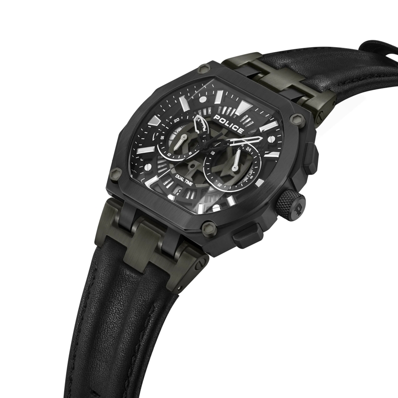 Police Automatikuhr Quarzuhr Shield schwarz(Image 2)