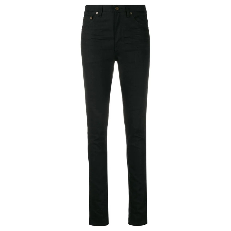 Saint Laurent Jeans mit geradem Bein Jeans Black schwarz