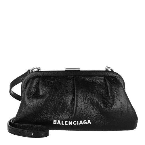 Balenciaga Cloud XS Clutch With Strap Black Aftonväska med spänne