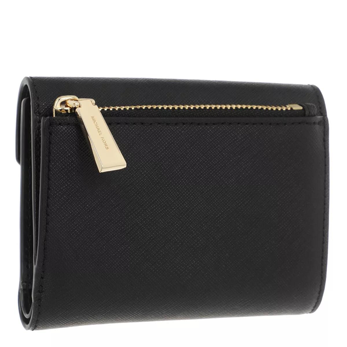 Michael Kors Greenwich Money Pieces Black | Tri-Fold Portemonnaie 