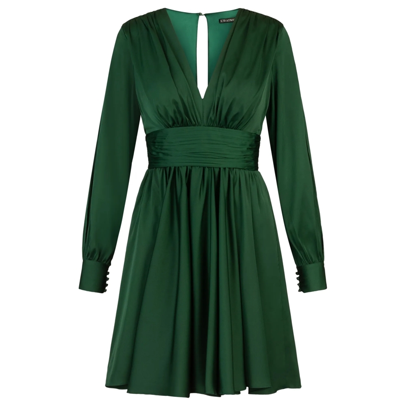Kraimod Abendkleid Cocktailkleid dunkel-grün