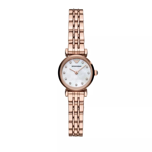 Emporio Armani Women's Two-Hand Stainless Steel Watch Rose Gold Dresswatch