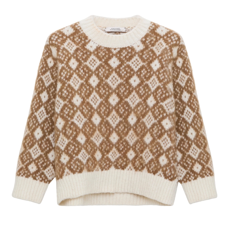Dorothee Schumacher Pullover SOFT GRAPHICS pullover sherry diamant