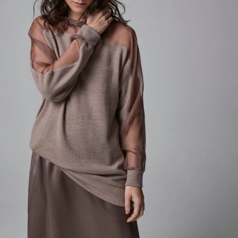 Helene Galwas Pullover Pullover CHRISTA mittel-braun(Image 4)