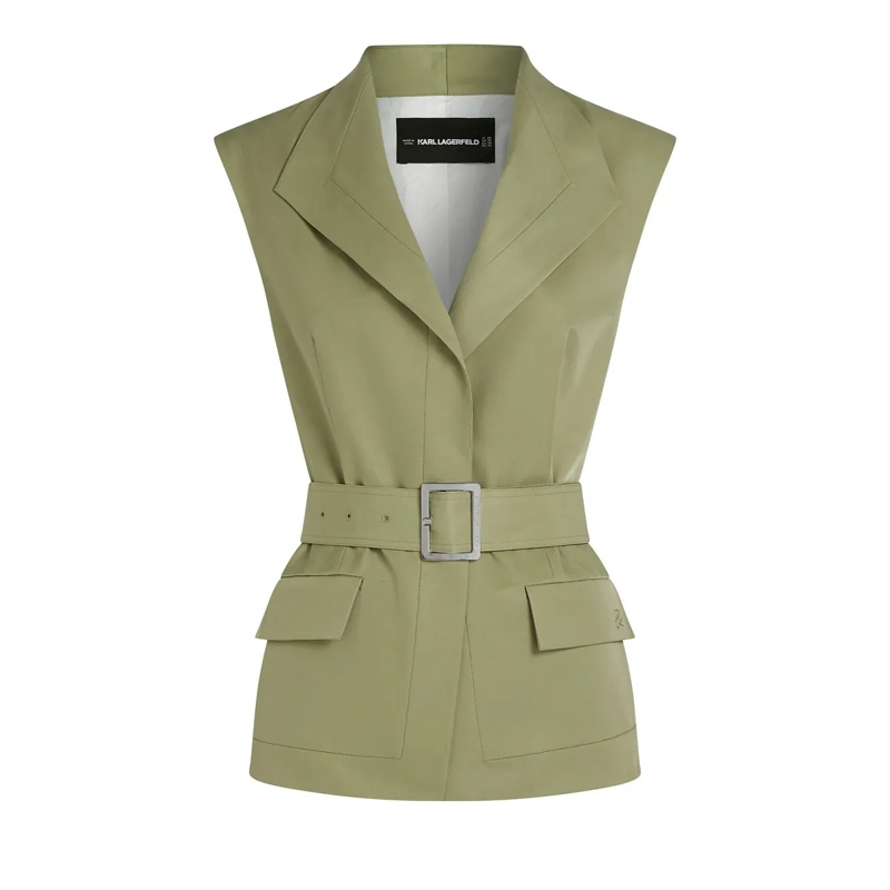Karl Lagerfeld Weste CARGO-GILET grün