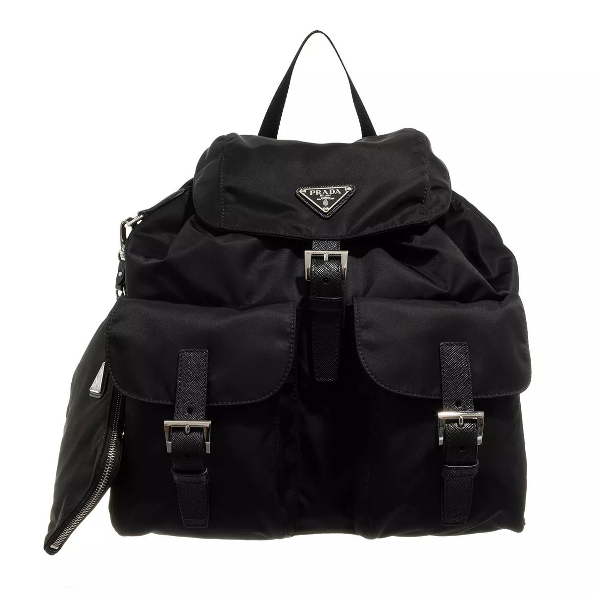 Prada Backpacks - Vela Re-Nylon M Backpack - in black - für Damen