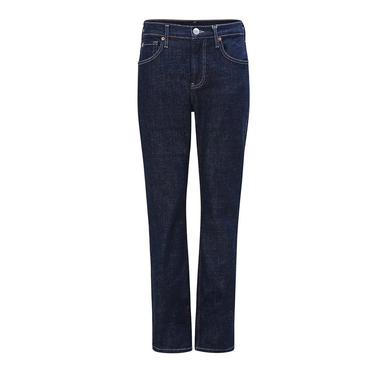 True Religion Jeans - Hohe Leibhöhe- Gearde Bein- 5-Pocket-Style- R dunkel-blau