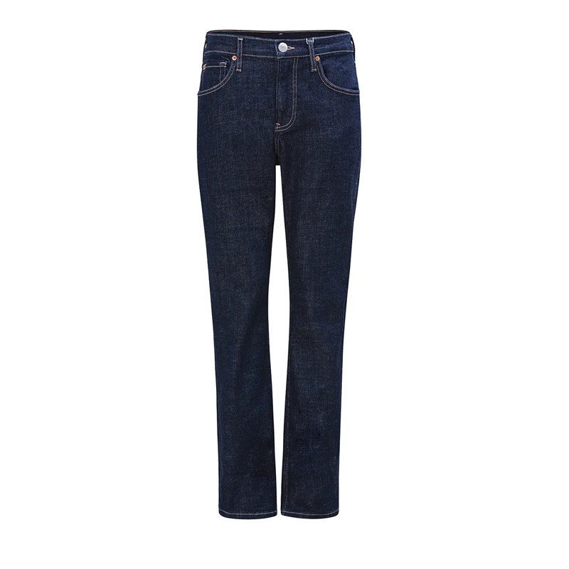 True Religion Jeans - Hohe Leibhöhe- Gearde Bein- 5-Pocket-Style- R dunkel-blau