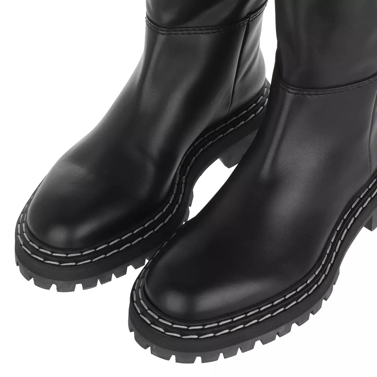 Proenza Schouler Calf Softy Flat Boot Black Boot