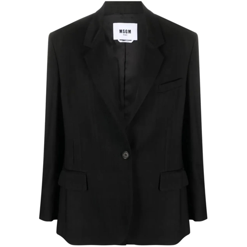 MSGM Overgangsjas jacket black schwarz