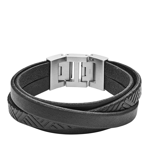 Fossil Leather Wrap Bracelet Armband
