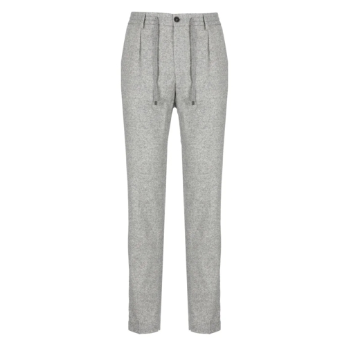 Peserico  Wool And Silk Trousers Grey