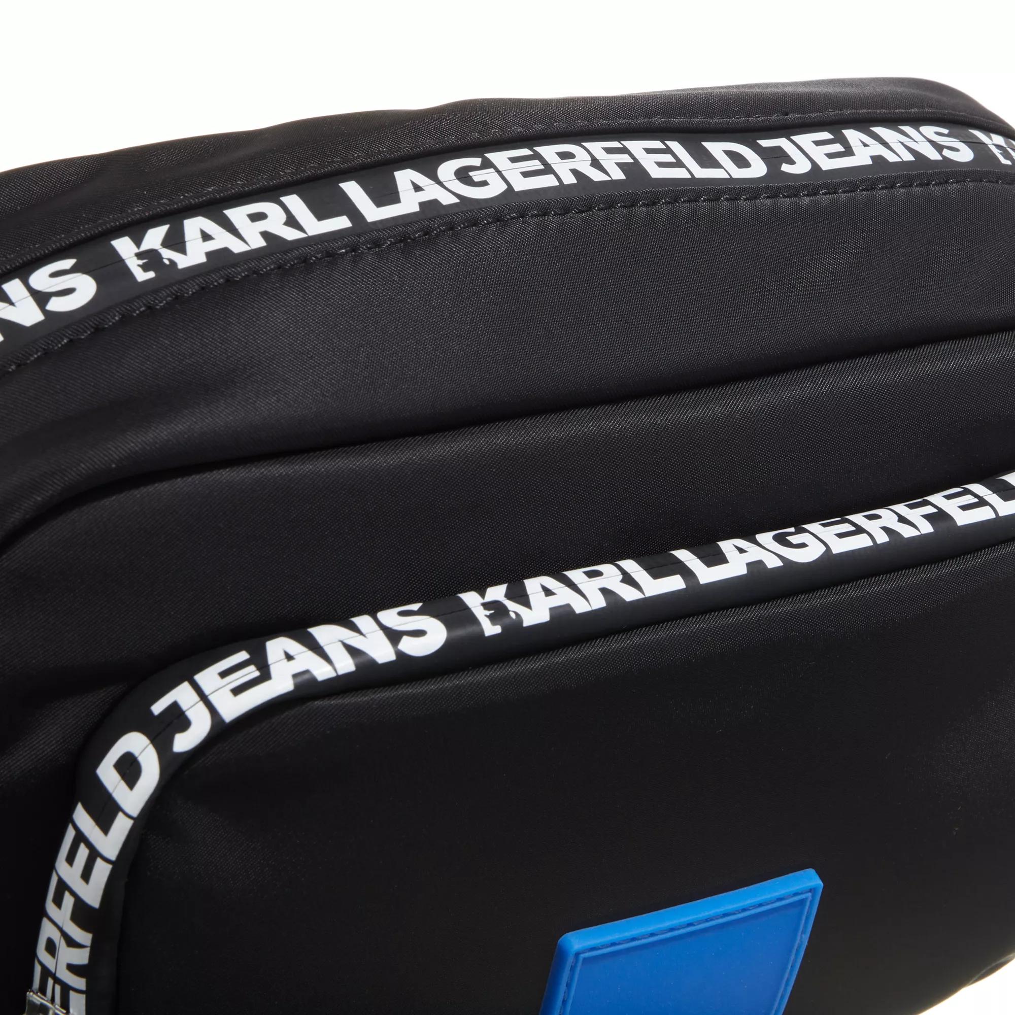 Karl Lagerfeld Jeans Crossbody bags Nylon Lg Crossbody Patch in zwart