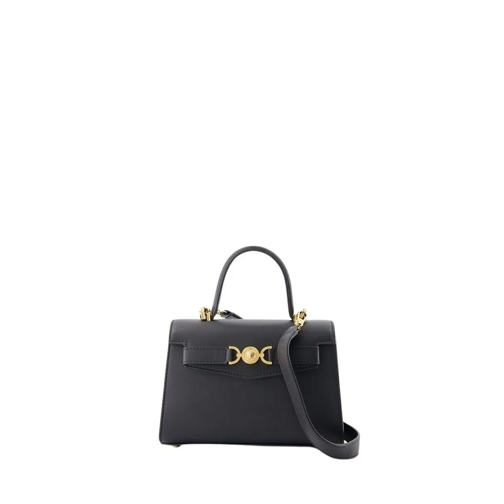 Versace Small Top Handle Bag - Leather - Black Black Schultertasche