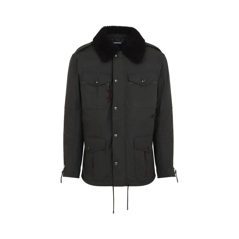 Ralph Lauren X Purple Label  Military-Inspired Coat With Adjustable Drawstrings Green