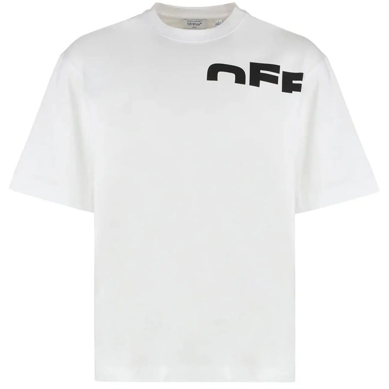 Off-White Legeres Oberteil Off-White Logo T-shirt weiß