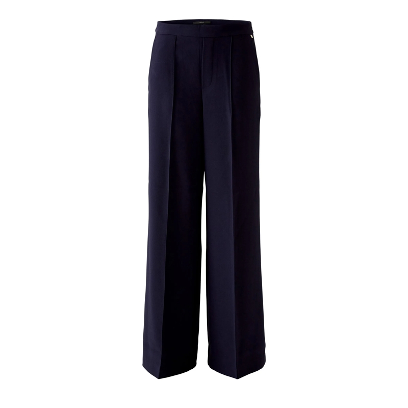 Oui Hose Anzughose dunkel-blau