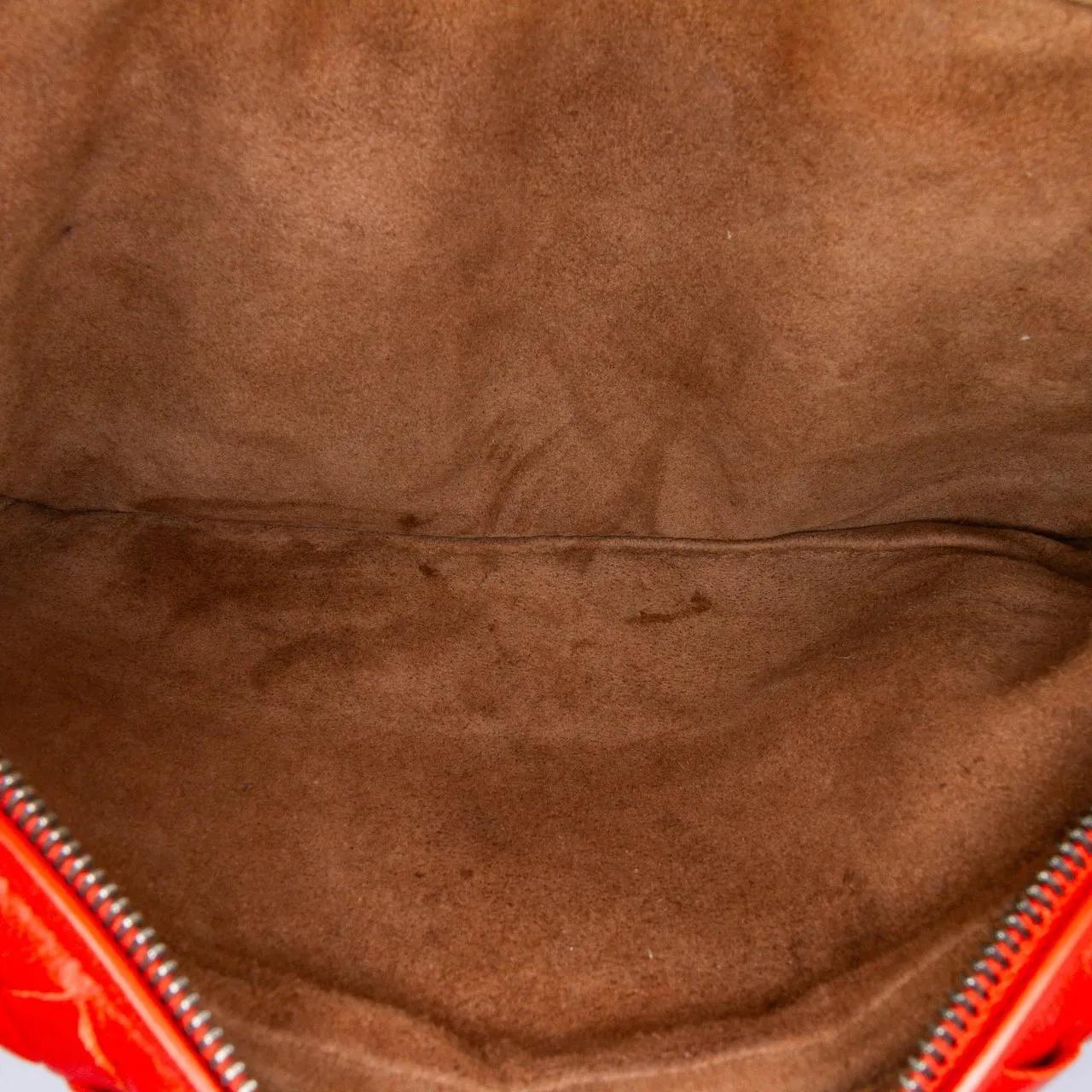 Thumbnail - Bottega Veneta Hobo Bags - Intrecciato Chain Flap Crossbody - Gr. unisize - in Rot - für Damen