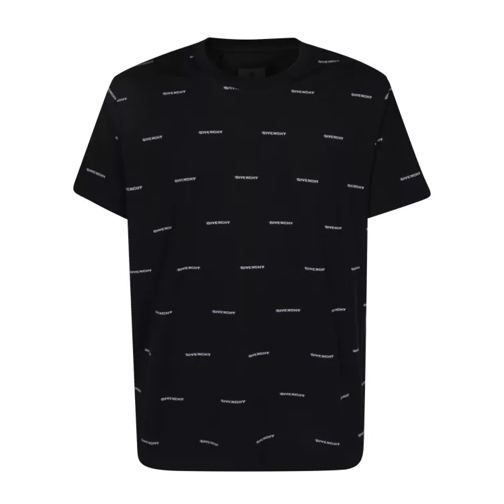 Givenchy Cotton T-Shirt With 4G All-Over Pattern Black 