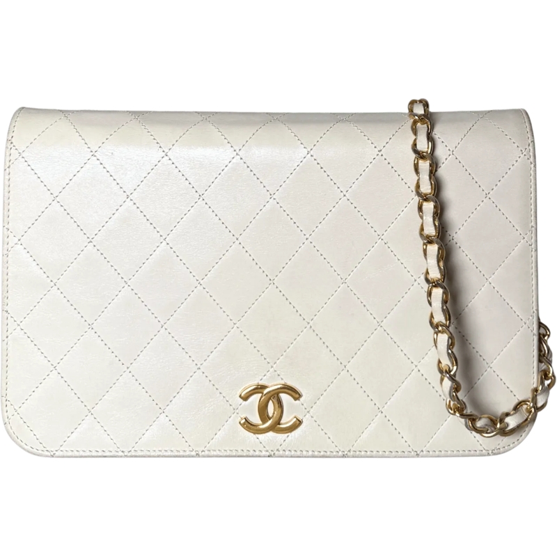 Chanel Schultertasche Chanel Timeless Wallet on Chain WOC Wei� / gut weiß