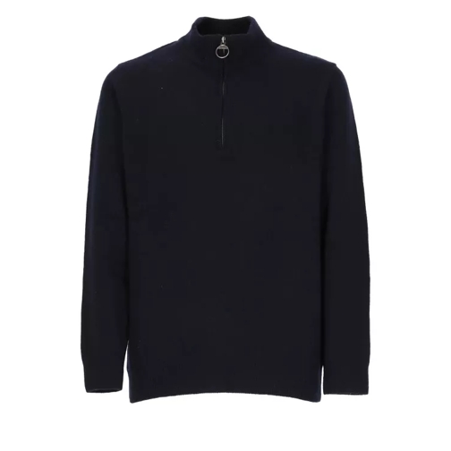 Barbour Navy Blue Wool Sweater Blue 