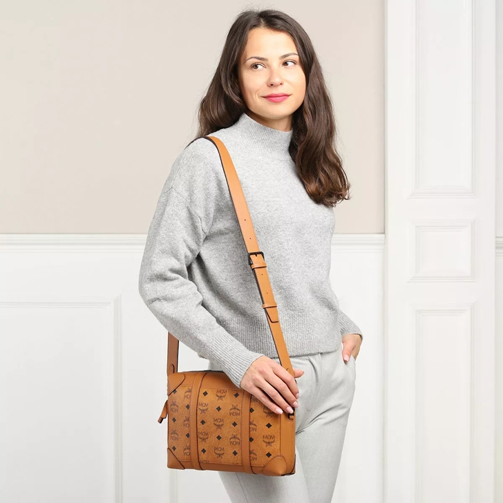 Mcm 2025 cognac crossbody