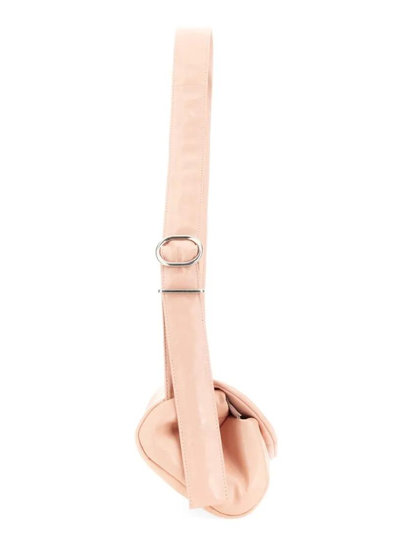 Jil Sander Hobo bags Soft Structured Leather"Cannoli" Shoulder Bag in roze